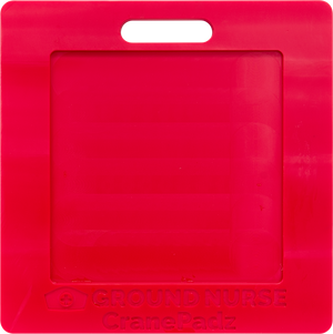 Crane Pad, Outrigger, Red,  500 x 500 x 40, 18T