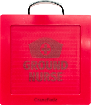 Crane Pad, Outrigger, Red,  400 x 400 x 40, 11T