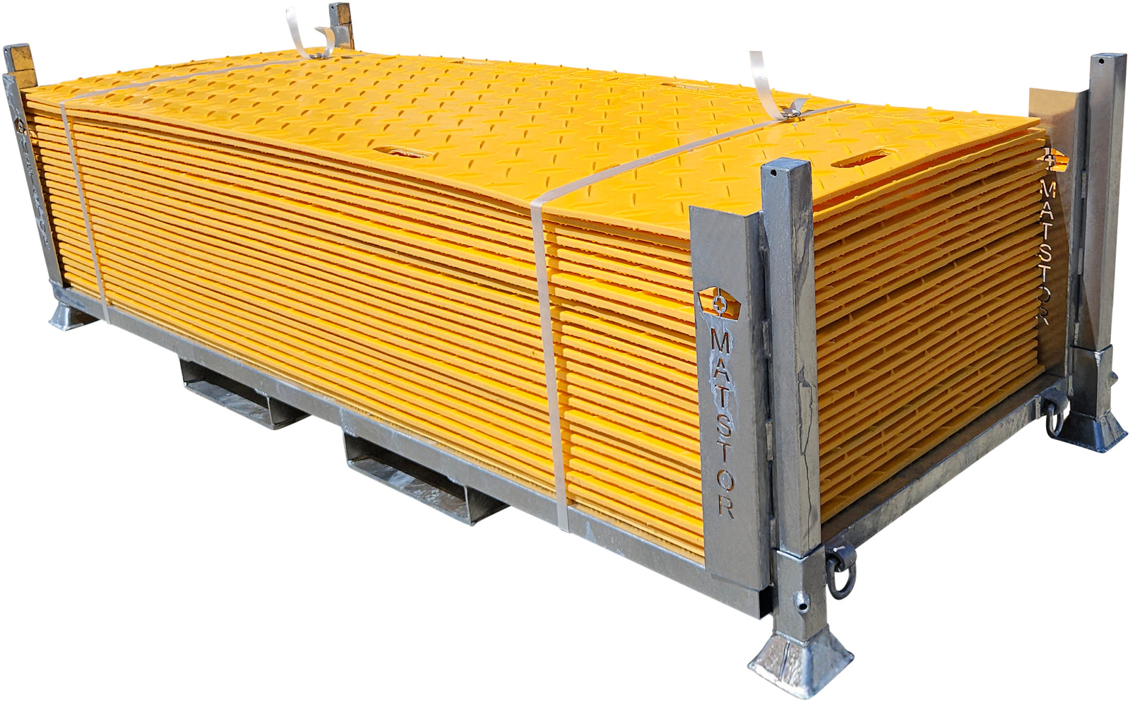 BUNDLE, 25*11272 Track Mats HD, Yellow & Matstor™ Stillage