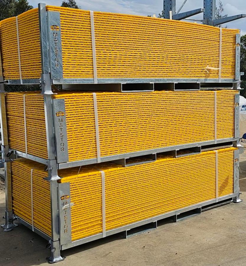 BUNDLE & SAVE - 30 Ground Mats HD – Yellow + Stillage Bundle