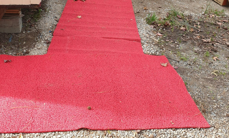 WalkWays™ Site Matting, Red, 15, 1M*10M
