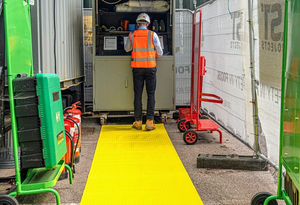 SiteWays Walkway Matting, Hi-Viz, 1m x 10m x 2