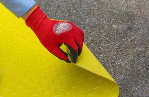 SiteWays Walkway Matting, Hi-Viz, 1m x 10m x 2