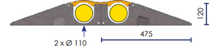 Portable Cable Cover | 2 Channel