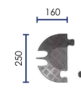 Flip Top Cable Cover end detail