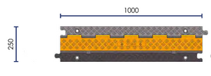 Flip Top Cable Cover | 2 Cable (38 x 35 mm)