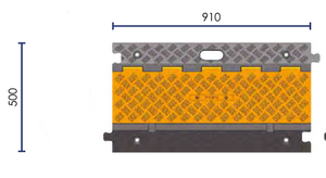 Flip Top Cable Cover | 3 Cable (58 x 52 mm)